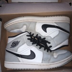 Jordan Athletic Shoes in White and Black